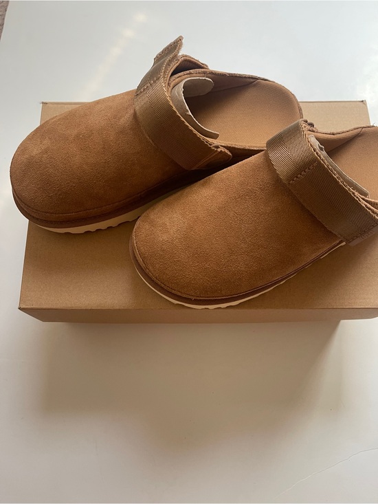 UGG Shoes - UGG Women Slip-On Suede Goldstar Clog in Brown